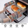 thumbnail image 3 of Colorful Vintage Seamless Pattern with Floral And Mandala Elements Oven Gloves And Pots Stand Set Oven Gloves And Pot Racks Pot Racks And Oven Gloves Set, 3 of 9