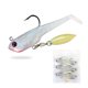 thumbnail image 1 of Wobblers swimbait cebos artificiales señuelos pesca suave 7-20g cabeza plantilla con t cola () blanco, 1 of 9