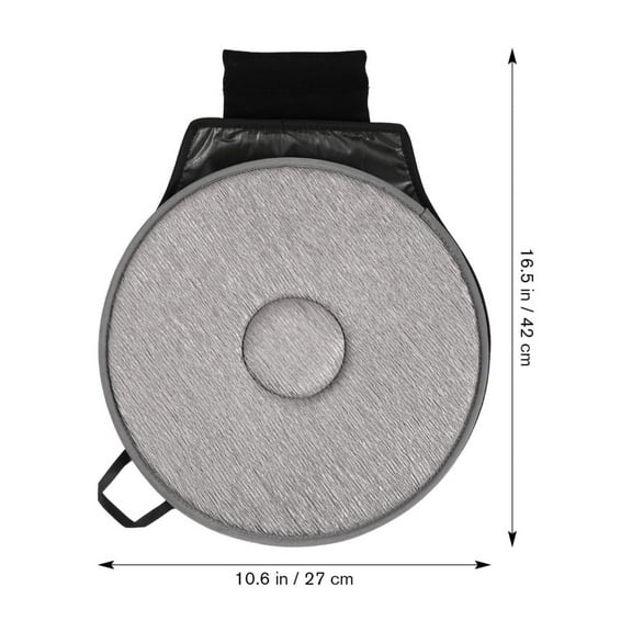 JingChun 360 Degree Swivel Seat Cushion for Car/Portable Rotating Memory Foam Car Seat Pad/ Non-Slip Round Disc Rotary Chair Cushions Pad for Elderly or Those with Limited Mobility