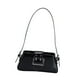 thumbnail image 3 of Bolso de hombro para mujer, bolso de mano brillante, elegante, con cremallera, bolso de viaje Negro, 3 of 9