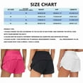 thumbnail image 2 of Women's High Waisted Workout Shorts with Liner, Tummy Control Yoga Shorts, Quick Dry Athletic Running Shorts with Zipper Pockets, 2 of 6