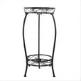 thumbnail image 1 of Plant Stand Indoor Outdoor 2 Tier 25inch Tall Metal Potted Holder, 1 of 5