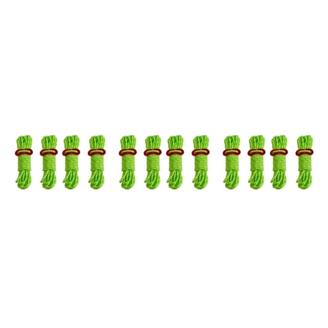 QualitChoice Cordon de Tente 1/2/3 4X Cordon Réfléchissant Corde Coupe-Vent Haute Résistance Capacité de Charge Finition Soignée Multicolore Universel Accessoires d'Extérieur Vert 3 Pcs