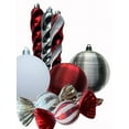 thumbnail image 5 of Holiday Time 70 Count Ornament Tower in Red, White & Silver, 5 of 5
