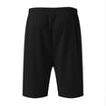 thumbnail image 6 of Edvintorg Tracksuits for Men Set Men's Fashion Movement Leisure Solid Splicing Short Sleeve Round Neck Coat Elastic Waist Shorts Suit Black S, 6 of 6