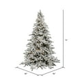 thumbnail image 3 of Vickerman 14' Flocked Utica Fir Artificial Christmas Tree, Warm White LED Lights, 3 of 5