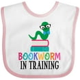 thumbnail image 3 of Inktastic Bookworm in Training Reading Boys or Girls Baby Bib, 3 of 4