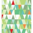 thumbnail image 3 of Geometric Forest Queen Size Duvet Cover Set, Colorful Triangles and Rhombuses with Tree Motifs Simplistic Nature Design, Decorative 3 Piece Bedding Set with 2 Pillow Shams, Multicolor, by Ambesonne, 3 of 3