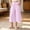 Purple, variant on Girl's Wide Leg Linen Pants Elastic Waist Loose Fit Flowy Casual Beach Palazzo Harem Trousers with Pockets(Green,5-6 Years)