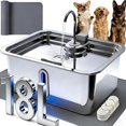 thumbnail image 1 of Fuente de Agua para Perros DeftPet 18L Acero Inoxidable Silenciosa, 1 of 9