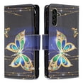 thumbnail image 4 of Dteck Case for Samsung Galaxy A54 5G, Magnetic Pattern Premium PU Leather 9 Card Slots Zipper Wallet Case Shockproof Kickstand Hybrid Rubber Flip Cover with Wrist Strap,Big Butterfly, 4 of 6