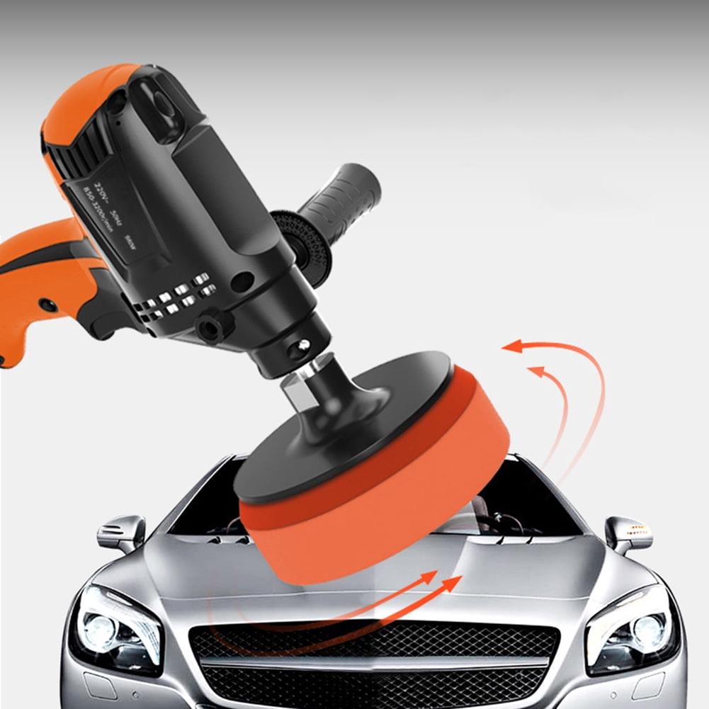 High-Powered Flat Sponge Disc Electric Polisher for Efficient Waxing and Grinding - 110/220V, 980W