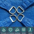 thumbnail image 7 of Lehood 185 GSM HDPE Triangle Blue Sun Shade Sail - 95% UV Block, Breathable & Water-Permeable with 3 Ropes | Custom Sizes, Multi-Color for Garden, Patio, Pool Cover, 7 of 7