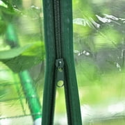 Outsunny 5 x 5 x 6 Mini Walk-in Greenhouse Kit, Portable Green House with 3 Tier Shleves, Roll-Up Door, and Weatherized Plastic Cover for Backyard Garden, Garden
