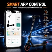 Electric Scooter Adults 500W Motor Up to 22MPH 30Mile Range Dual Suspension 10 Inch Solid Tires Foldable Commuter Scooter Dual Braking System