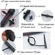 thumbnail image 3 of 100 gotas de sistema de riego (negro), gotas de riego universales ajustables de 360 grados con conectores, sistema de riego por flujo de agua, 3 of 5