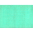 thumbnail image 1 of Ahgly Company Machine Washable Indoor Rectangle Abstract Turquoise Blue Modern Area Rugs, 7' x 9', 1 of 4