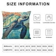 thumbnail image 5 of COMIO  Sea Turtle Throw Pillow Covers Coastal Ocean Seahorse Octopus Decorative Pillow Cases Cushion Covers for Sofa Couch Bedroom Home Decor, 5 of 5