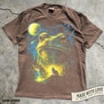 thumbnail image 5 of Frog Howling to the Moon T Shirt 90s Full Moon Animals Graphic Tee Retro Nature Lover Gift Cottagecore Forest Pond Life Frogs Shirt, 5 of 9