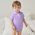 thumbnail image 5 of 3-Pack Baby Clothes Bodysuit Breathable Polo Romper Pajamas Jumpsuit Unisex Clothes 12 Months, 5 of 8