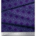 thumbnail image 3 of Soimoi Purple polyester Crepe Fabric Artistic Flower Damask Fabric Prints By Yard 52 Inch Wide, 3 of 3