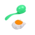 thumbnail image 3 of Juego de carreras de huevos y cucharas, juego de carnaval, juego divertido al aire libre, juguete interactivo para padres e hijos, favores de fiesta, Verde CUTICAT Juego de relevo de huevo y cuchara, 3 of 8