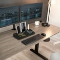 thumbnail image 3 of VIVO Black Desktop Dry Erase Board w/ Hidden Storage, 16" x 7" Glass Whiteboard, 3 of 9