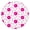 Abstract F, variant on Round Picnic Tablecloth - Boho Floral Waterproof Stretch Cover for 44 Inch Tables, Scratch-Resistant Spill-Proof Fabric for Families & Hosts