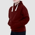 thumbnail image 6 of uikmnh Cute Hoodies Boys Hoodies & Sweatshirts Fashion Comfort Solid Color Hooded Top Long Sleeve Coat for Fall Winter Kids Casual Wear Size:4-5 Years, 6 of 7