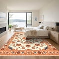 thumbnail image 3 of ODIKA 3'x5' Machine Washable Non-Slip Area Rug, Oriental Ivory High Traffic Rug, Ivory, 1037271, 3 of 7