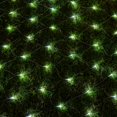 thumbnail image 1 of AWQ 360 LED 13.1ft x 6.6ft Cadena de luces de malla de red de luces de Navidad 8 modos para Navidad, boda, fiesta, hogar, jardín, césped, arbustos, dormitorio, decoración interior y exterior (blanco), 1 of 1