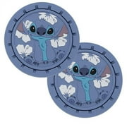 Disney Lilo & Stitch Auto Cup Holder Coasters, 2-pack, Blue