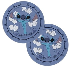 Disney Lilo & Stitch Auto Cup Holder Coasters, 2-pack, Blue