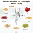 thumbnail image 4 of High Hopper Corn Grinder, Iron Grain Grinder Manual Coffee Grinder, Hand Grinder with Large Hopper for Barley Wheat Berries Coffee Chickpeas Pepper Dried Beans, Animals Feed Home Brewing, 4 of 8