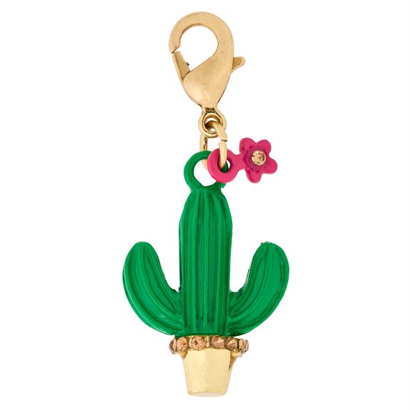 Bead Landing Gold Cactus Charm, 12 Pack