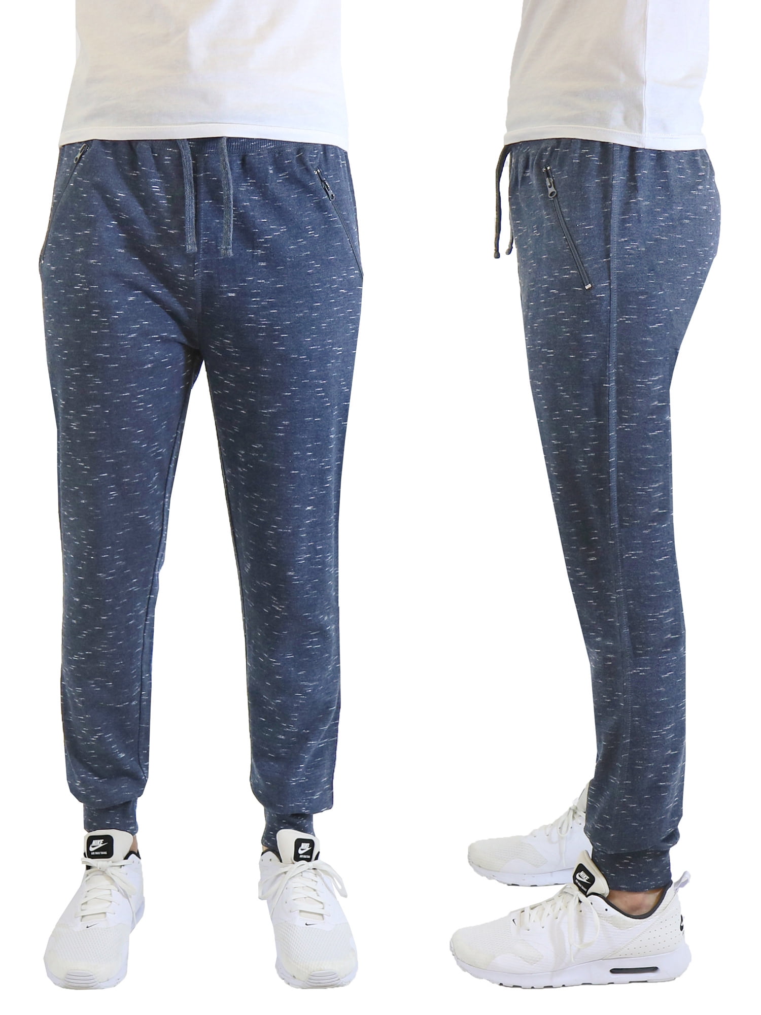 Men's French Terry Joggers With Zipper Pockets - Walmart.com