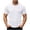 01# White, variant on IhhxPro Men's Short Sleeve Stretch Tee Solid Color T-Shirt Breathable Casual Summer Shirt Lightweight Athletic Fit Travel Workout Gym S-2XL