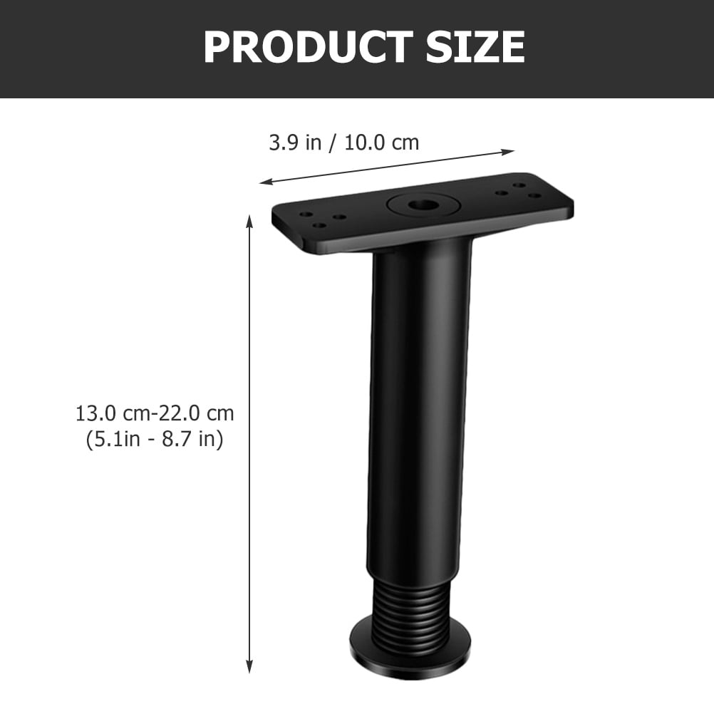 4Pcs Bed Frame Legs Adjustable Height Center Support Leg Bed Center Support Leg