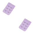 thumbnail image 4 of Minnieouse Extensión Correa Sujetador Extensor Hebilla 2 Ganchos Transpirable Mujeres íntimas Botones coloridos Banda trasera 3 filas púrpura claro morado claro 2piezas Minnieouse CBP460455, 4 of 5