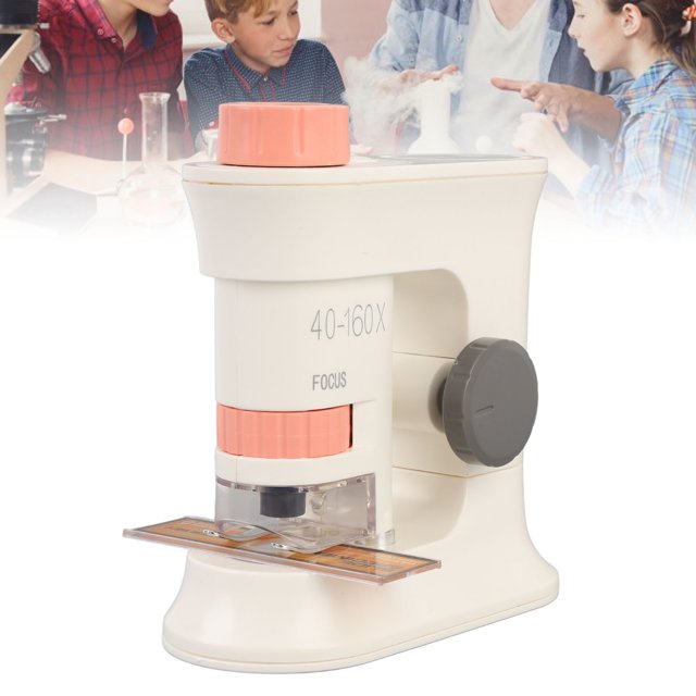 Microscope for Kids, 40-160X Magnetic Induction Portable Handheld Microscope with Light, Kids Microscope Microscope, Mini Microscope for Kids Student Adults
