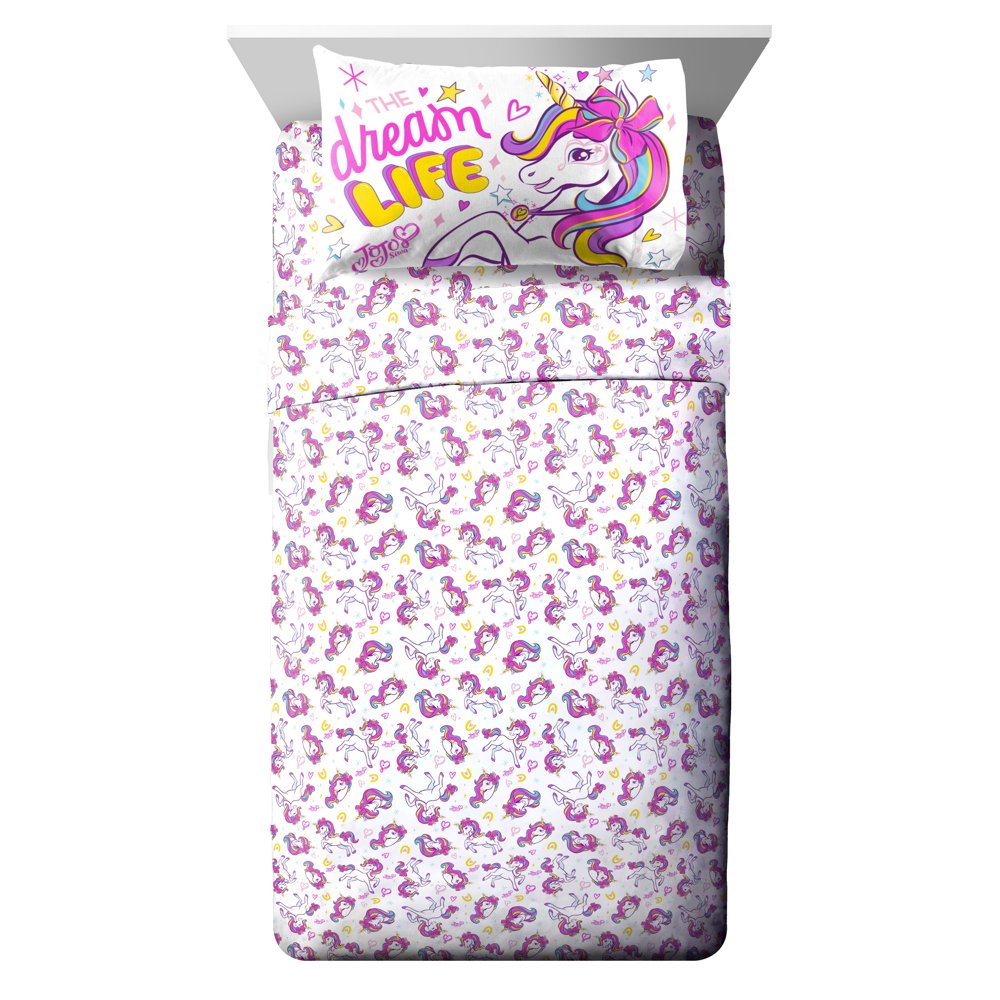 Jojo Siwa Dream Unicorn Kids Bed Sheet Set