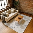 thumbnail image 7 of Addison Rugs Mayfield Premium Machine Washable Transitional Geometric Taupe Rectangle Rug, 3' x 5', 7 of 7