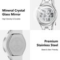 thumbnail image 6 of Digital Watch For Women Minimalist Digital Sports Watch with Alarm/Stopwatch/Back Light Waterproof Watch Gifts for Women, 6 of 9