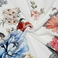 thumbnail image 5 of Watercolor Floral Throw Blanket Plant Flower Blanket Butterfly Dragonfly Throw Blanket Soft Flannel Fleece Blanket Cozy Fuzzy Plush Throw Blanket for Bed Sofa Travel 60” x 80”, 5 of 6