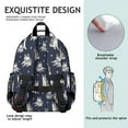 thumbnail image 5 of Siberian Husky Backpack for School,Cute School Bag,Schoolbag with Adjustable Shoulder Straps & Padded Back,15.25"x11.5"x5.25", 5 of 6