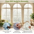 thumbnail image 2 of Window Privacy Film, Decorative Rainbow Static Cling Window Film, UV Blocking Removable Glass Sticker for Home Kitchen, 15.74"x78.7", 2 of 5