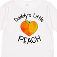 thumbnail image 4 of Inktastic Daddy's Little Peach Cute Peach Heart Boys or Girls Long Sleeve Toddler T-Shirt, 4 of 5