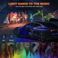 thumbnail image 4 of Interior Car LED Strip Lights with Wireless APP and Remote Control, RGB 5 in 1 Ambient Lighting Kits with 236 inches Fiber Optic, 16 Million Colors Car Neon Lights, Sync to Music, 4 of 6