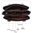 thumbnail image 4 of Purses and Handbags for Women Leather Crossbody Bags Women's Tote Shoulder Bag - black, 4 of 5