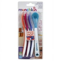 Munchkin White Hot Safety Plastic Spoons, 4 Pack